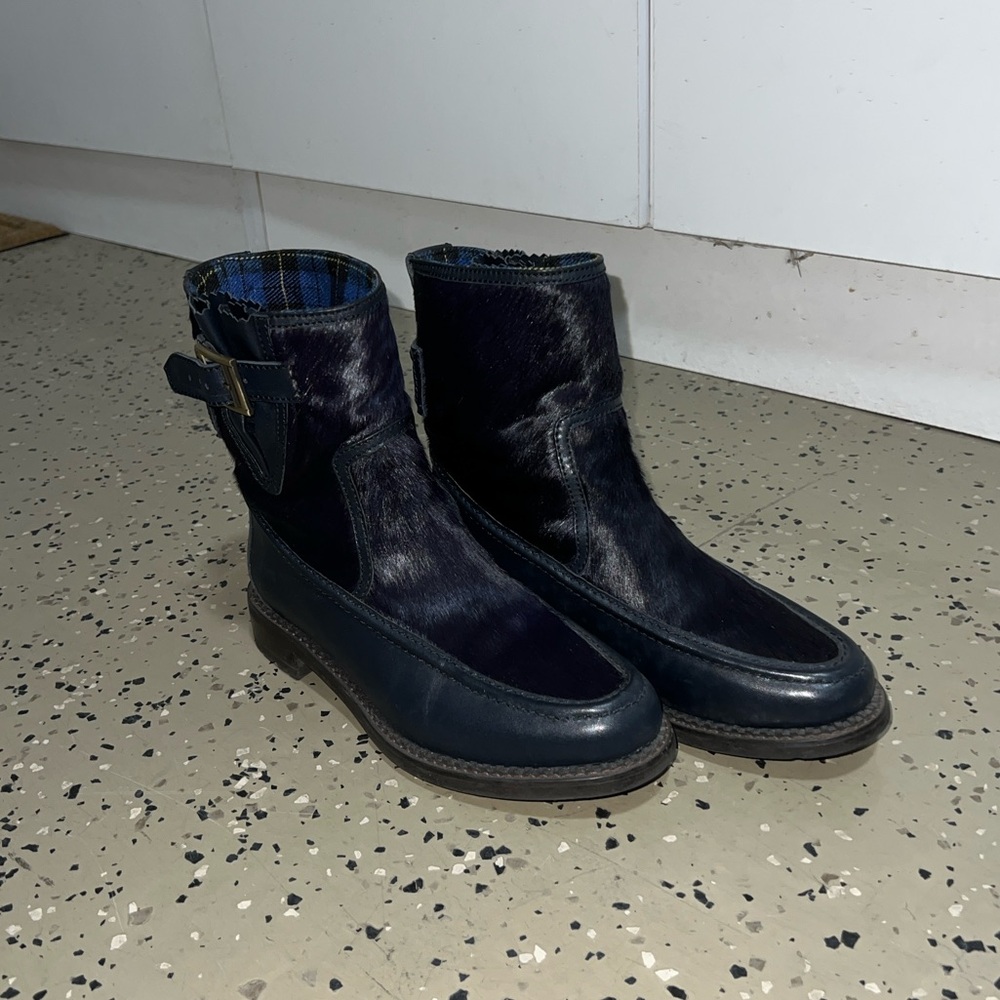 Chanel Fox Fur Ankle Boots